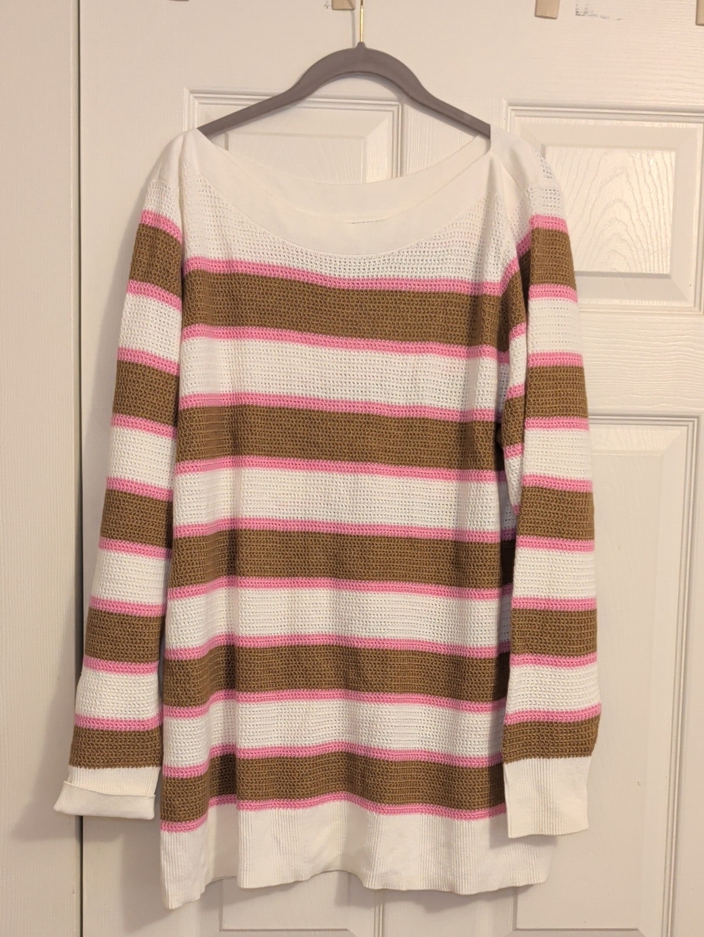 Market & Spruce Striped Knit Top NWOT